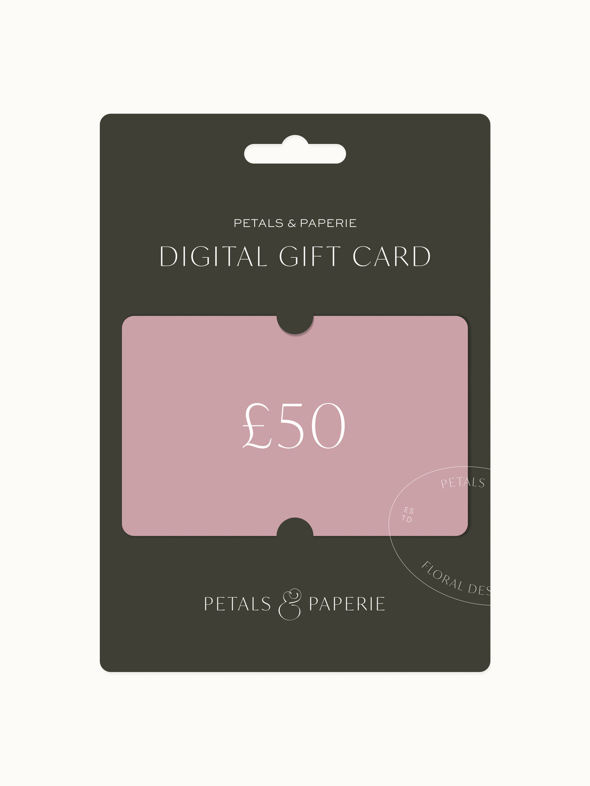 Petals & Paperie £50 Digital Card Image