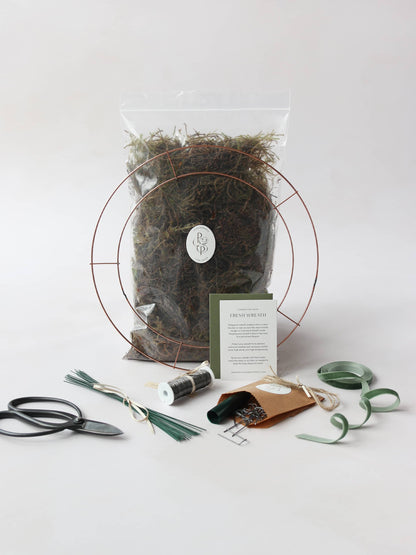 DIY 12" Christmas Wreath Making Kit -  'Blue Christmas'