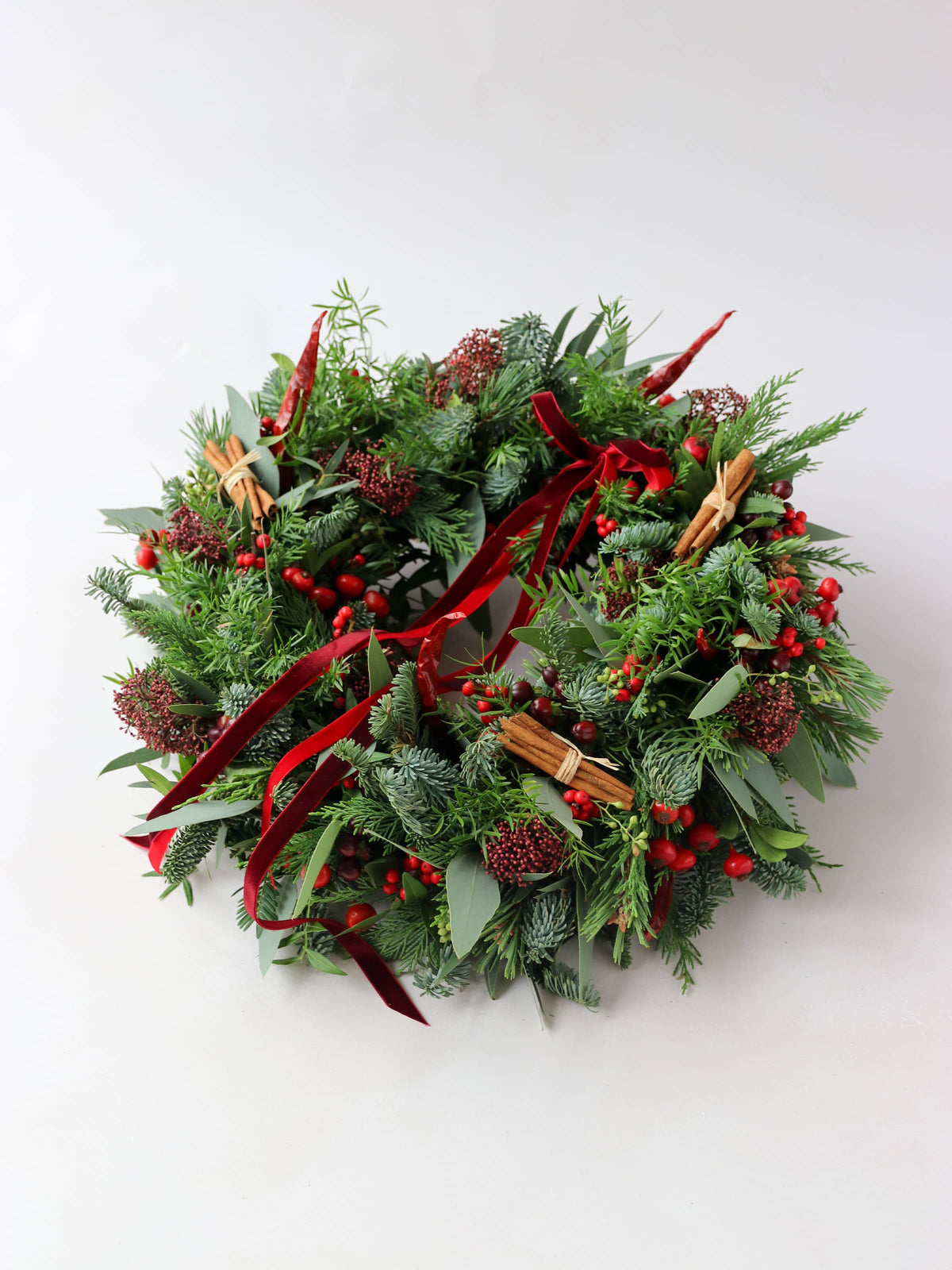 The 'Merry Berry' - Luxury Fresh Christmas Door Wreath